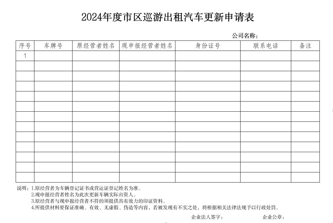 2024年度市区巡游出租汽车更新申请表.png